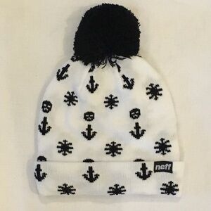 NWOT~NEFF BEANIE Black & White One Size